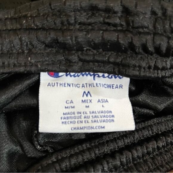 Champion Mesh Athletic Shorts Black M - Picture 3 of 4